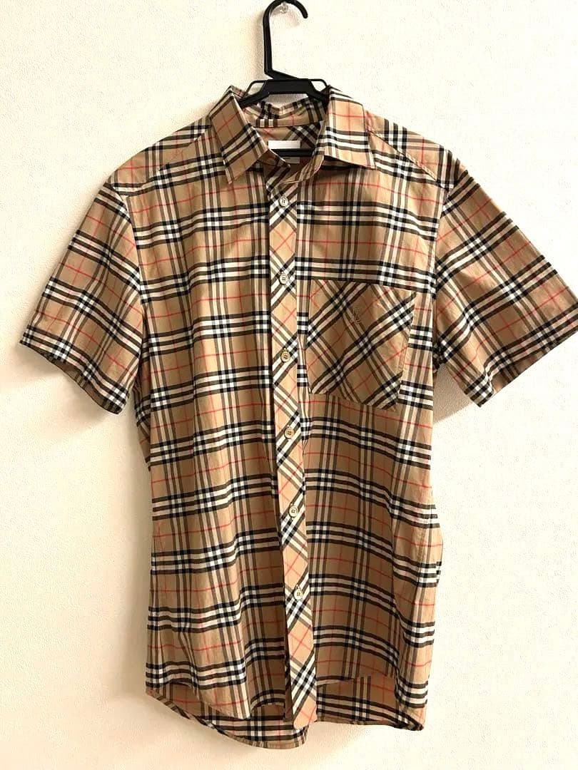 Burberry チェック柄 半袖シャツ