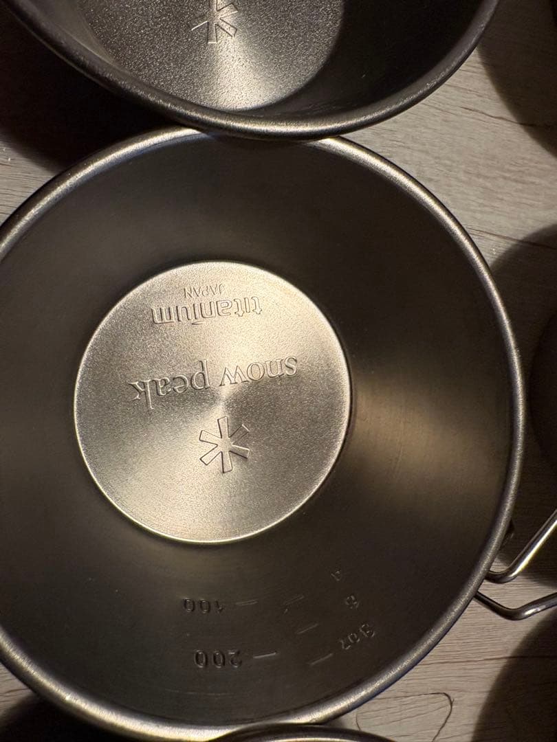  peak チタン シェラカップ 7個セット