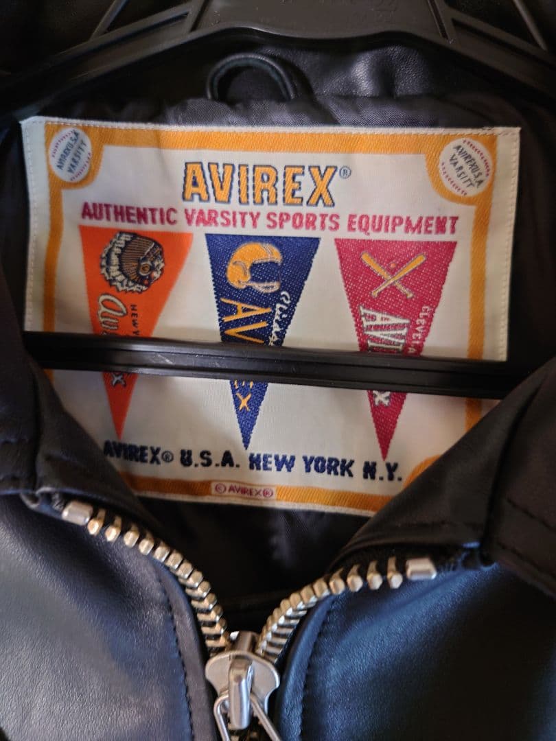 今夜限り新品タグ付き　ＡＶＩＲＥＸブラックレザージャケット XL