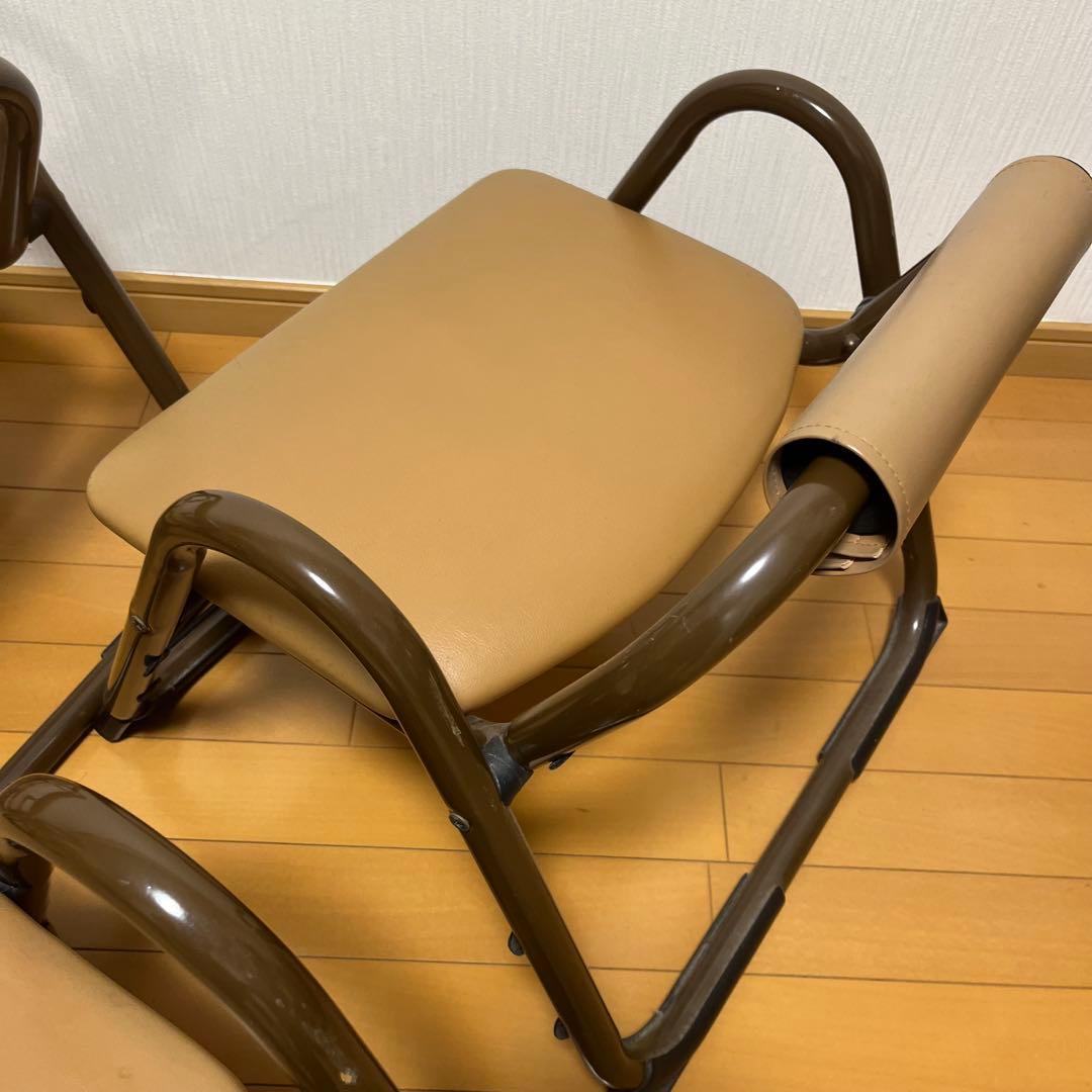八木研 法事椅子 正座椅子 和室用 背もたれ付き 5脚セット スタッキング