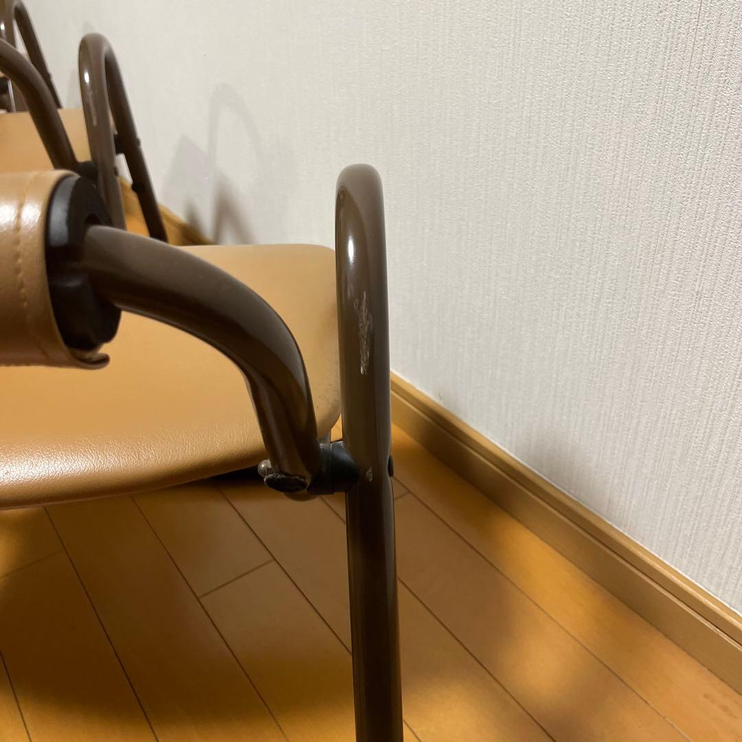 八木研 法事椅子 正座椅子 和室用 背もたれ付き 5脚セット スタッキング