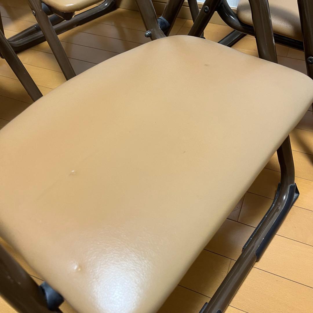 八木研 法事椅子 正座椅子 和室用 背もたれ付き 5脚セット スタッキング