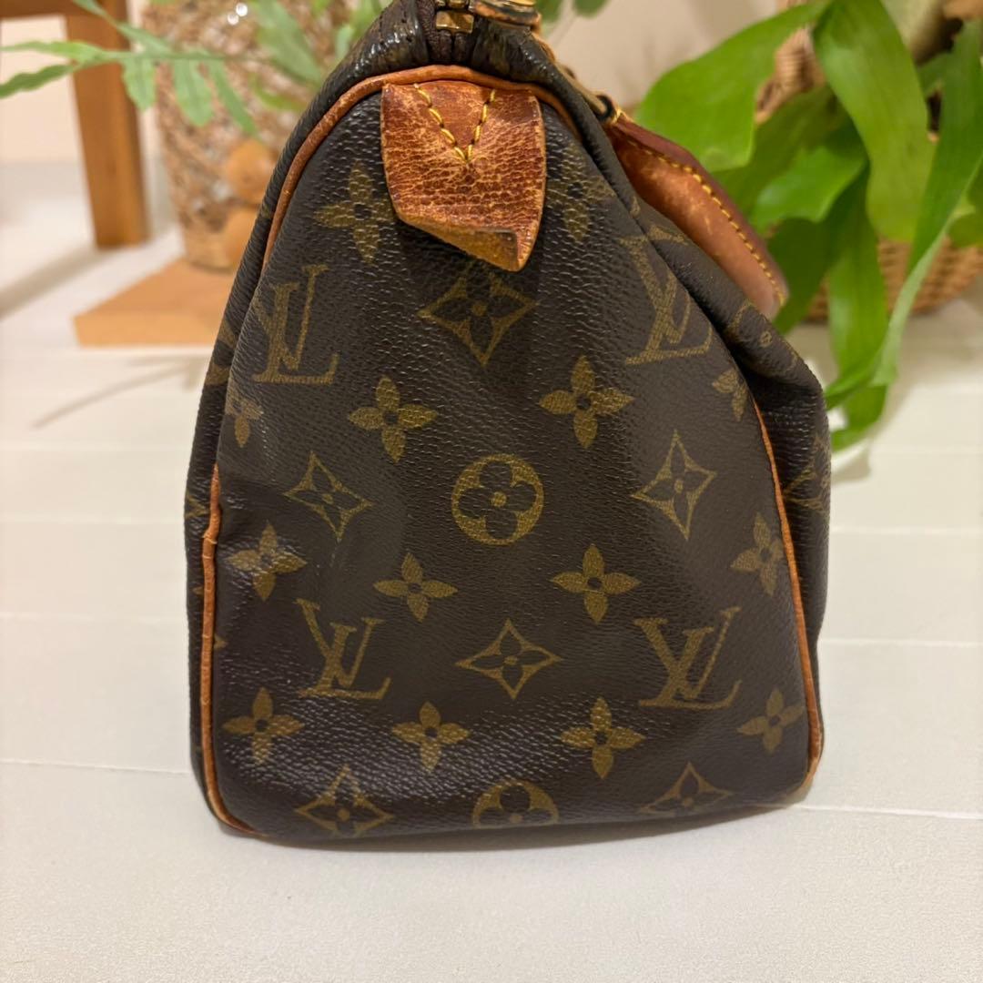 LOUIS VUITTON モノグラム スピーディ25 ロゴ ハンドバッグ