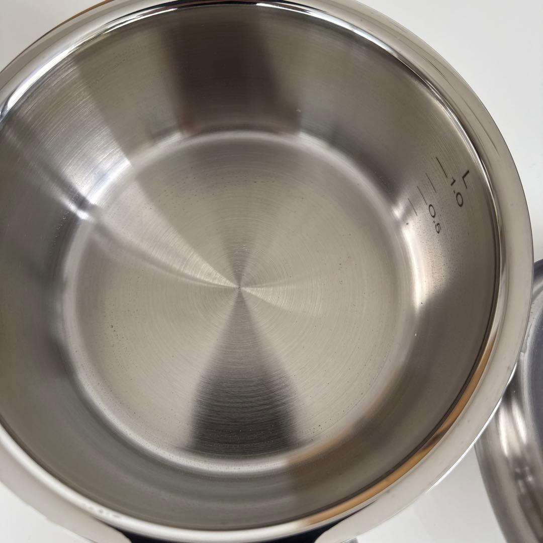 Fissler ステンレススチール 片手鍋 蓋付き　お値引きしました