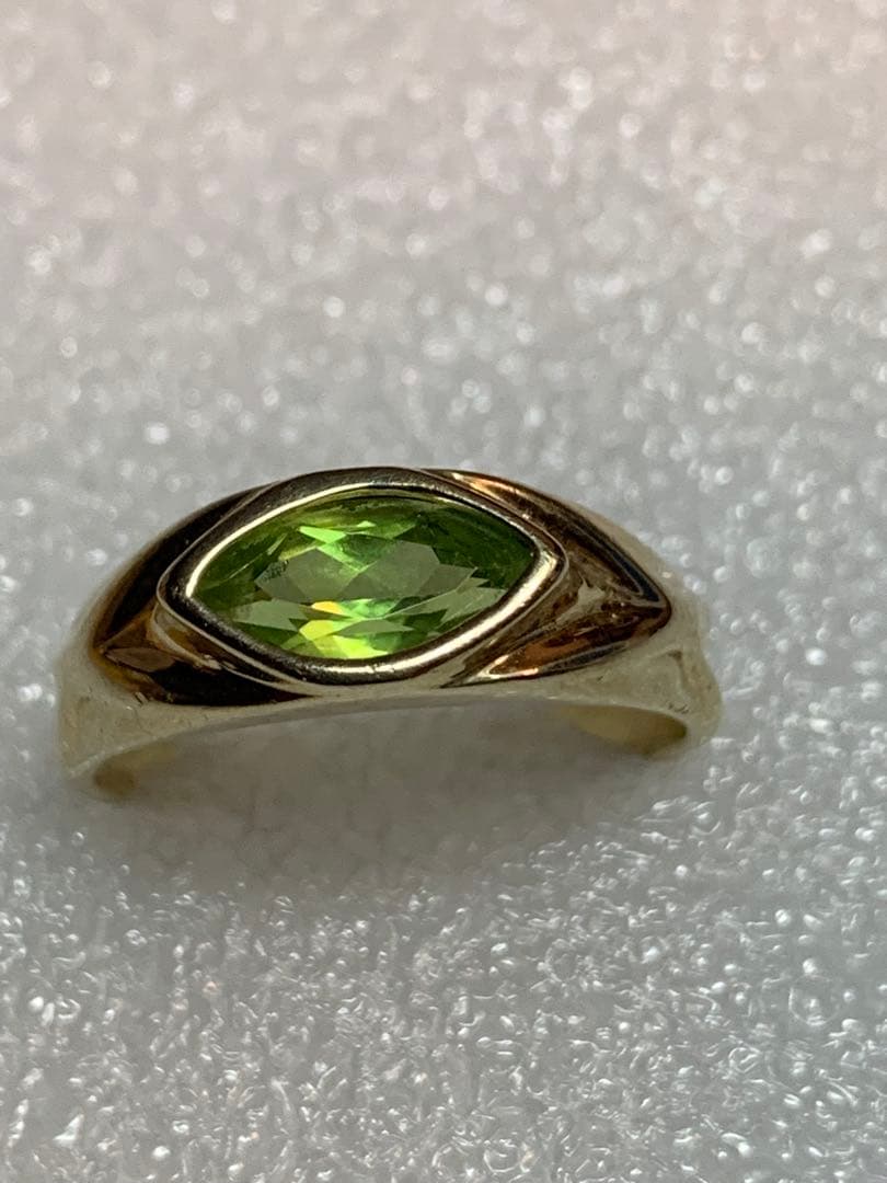 14K ペリドット リング 3.85ｇ