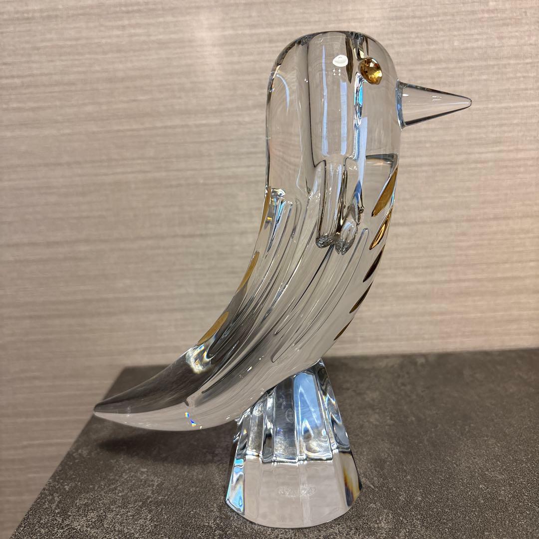 Baccarat ファウナクリストポリス　鳥　一輪挿し　花瓶　フラワーベース