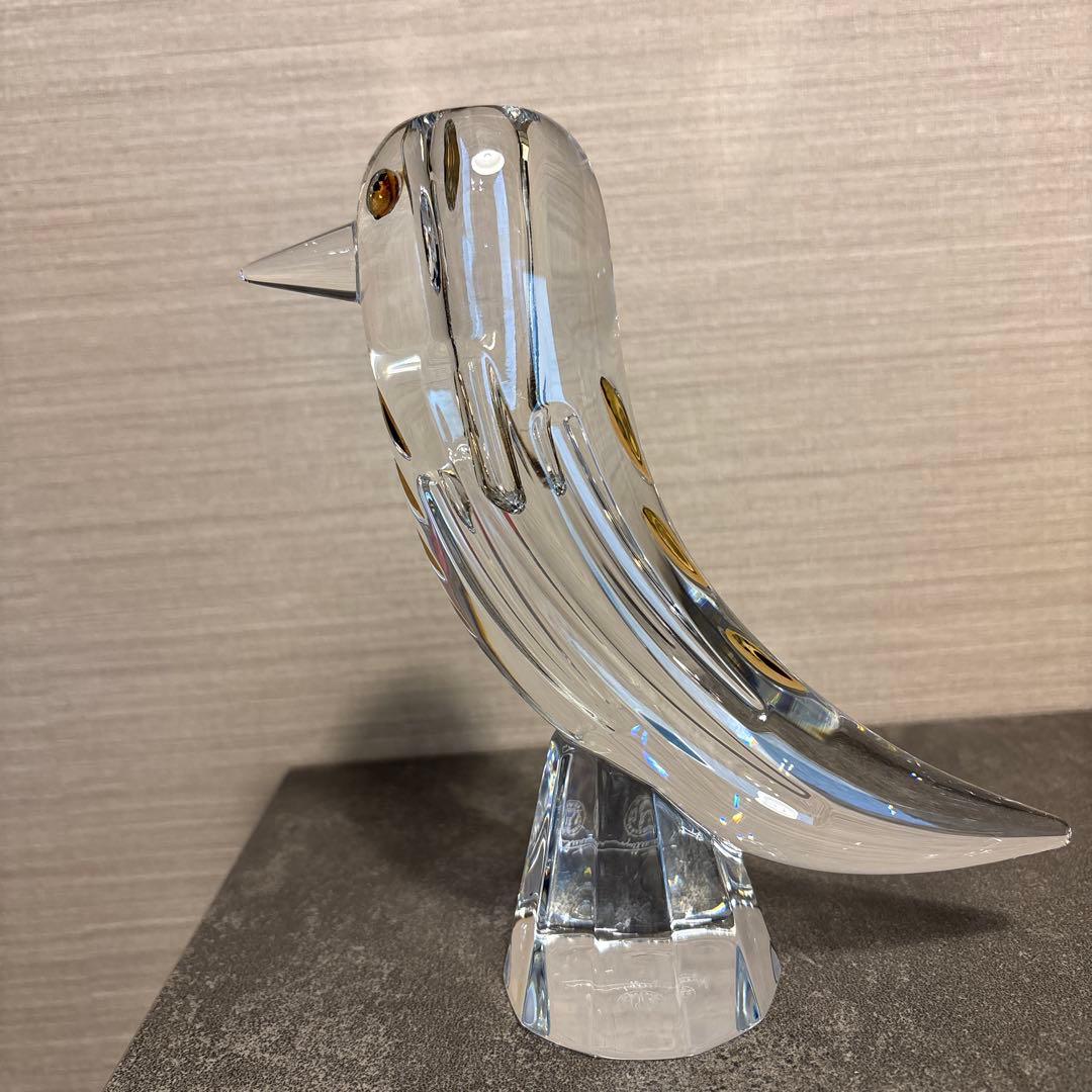 Baccarat ファウナクリストポリス　鳥　一輪挿し　花瓶　フラワーベース