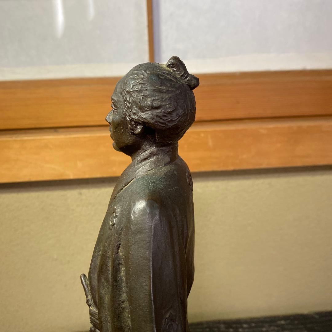 専用　喜多敏勝作　銅器　坂本龍馬像　31cm9cm12.5acm