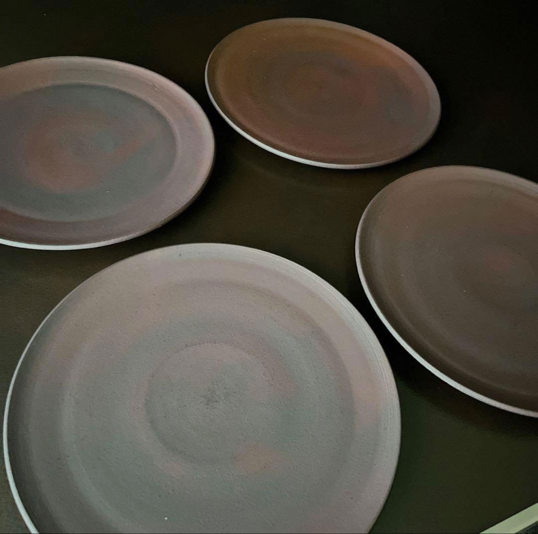 二階堂明弘　24センチ皿　美品　４枚セット 陶器 皿