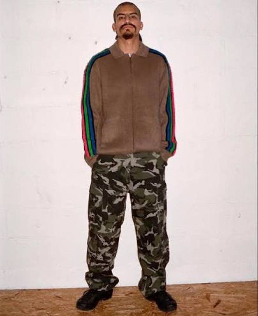 【即完】Supreme SLEEVE STRIPE ZIP UP SWEATER