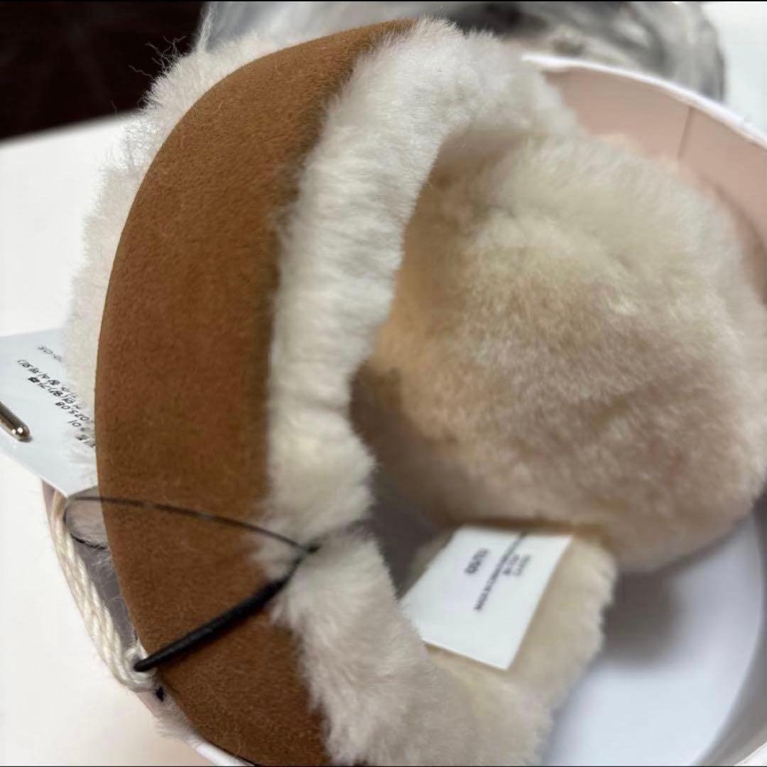 「タグ箱付新品」完売品！UGG アグー　シープスキン イヤーマフ チェスナット