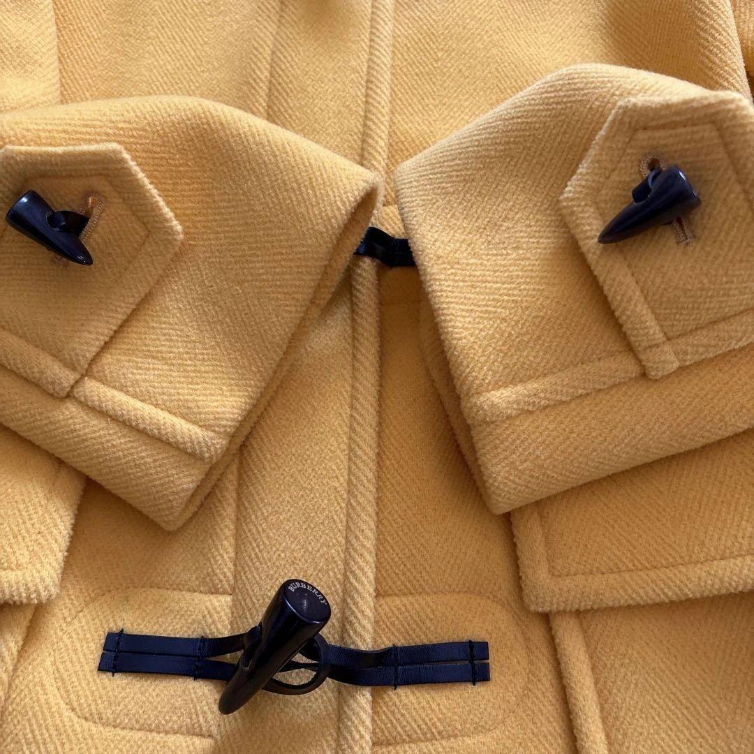 極美品 ✨バーバリー ダッフルコート 黄 38 トグルボタン　ノバチェック