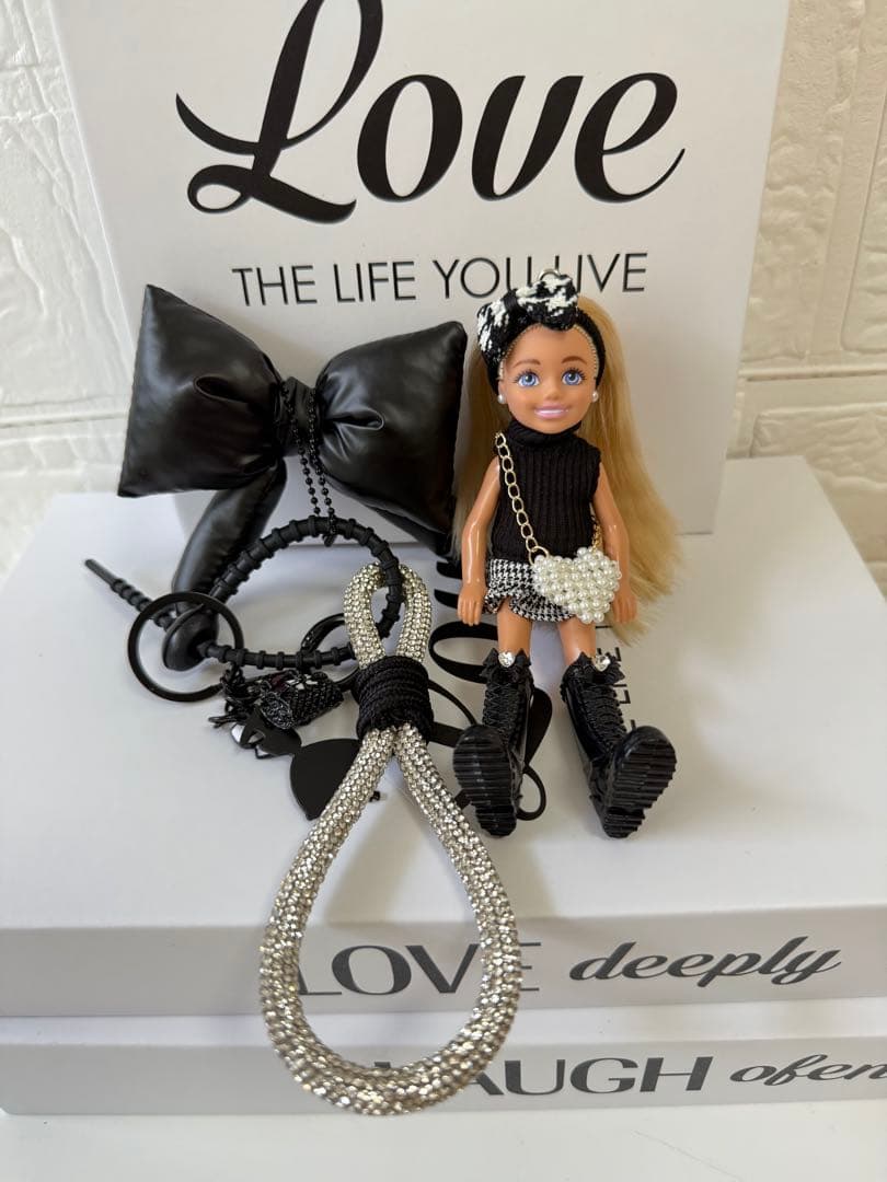 バービーバッグチャーム　キーホルダー　バービーキーリング　barbieチャーム