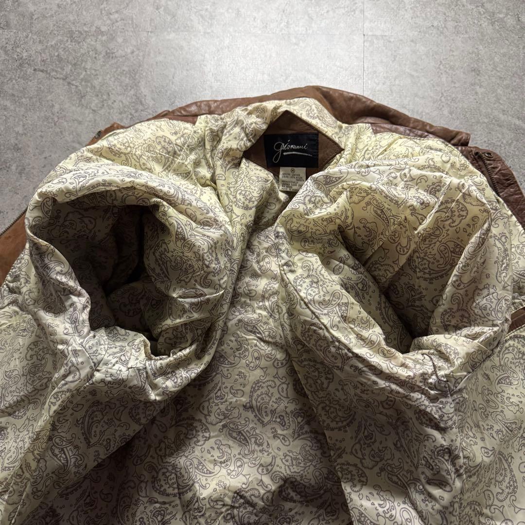 【90s vintage】フライトジャケット　A-2 ペイズリー　ボンバー　短丈