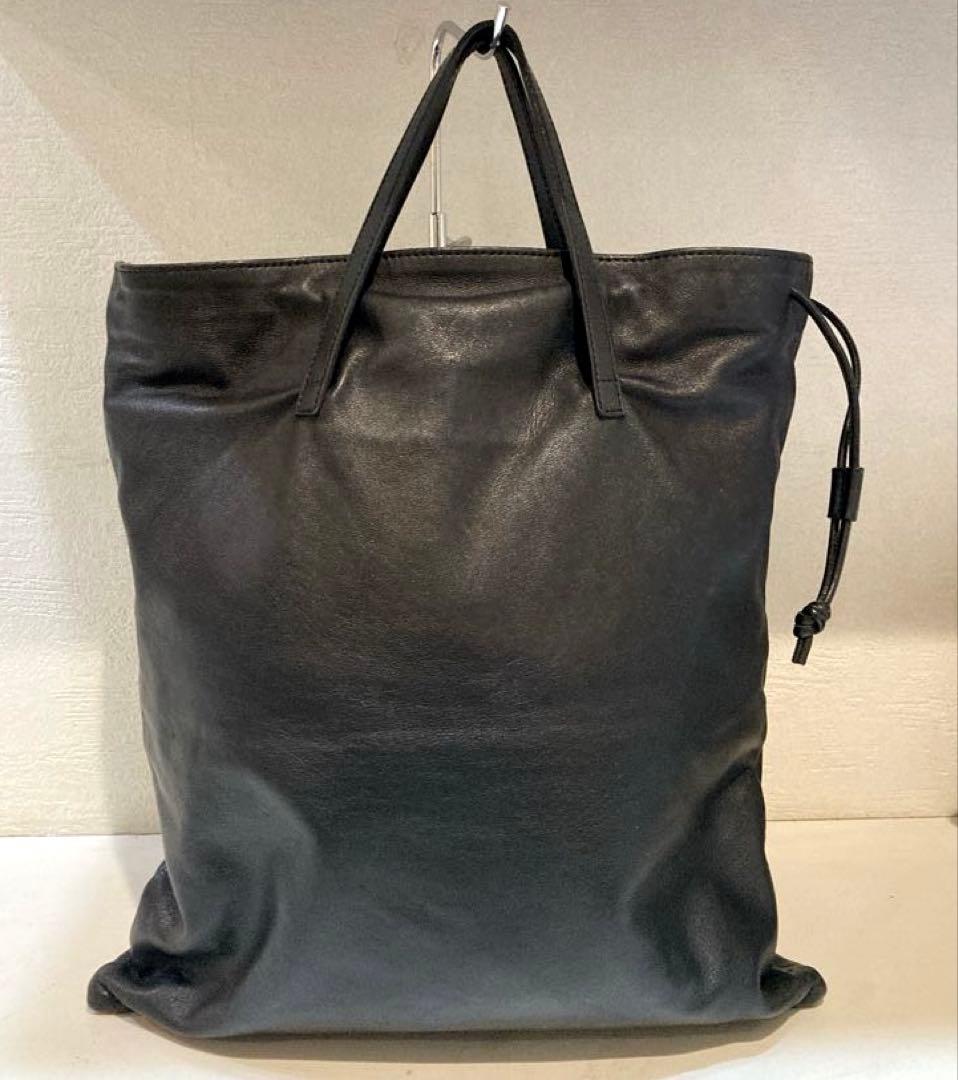 【美品】MARROW String Tote バッグ　レザー　トートバッグ　黒
