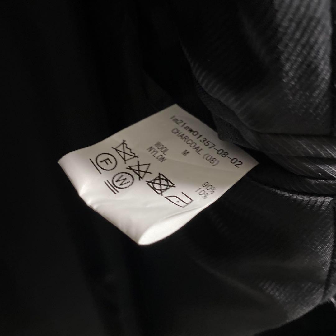 ジャケット・アウター LIDNM Super140s OFFICER COAT CHARCOAL
