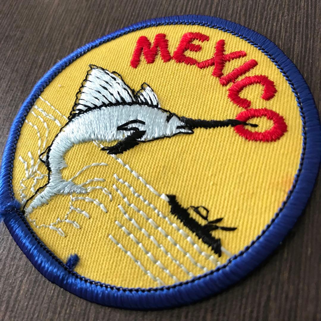 ヴィンテージ 刺繍 ワッペン 1970 1980 メキシコ P