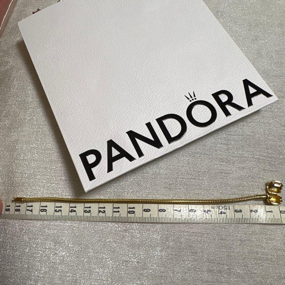 Pandora ゴールド　スネークチェーン ブレスレット 18センチ　パンドラ