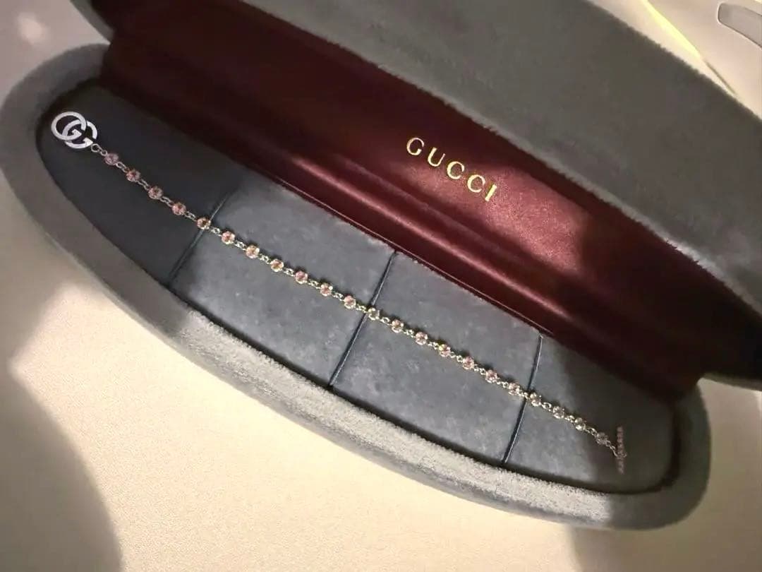 【さーな】GUCCI ブレスレット GGランニング 750WG K18WG