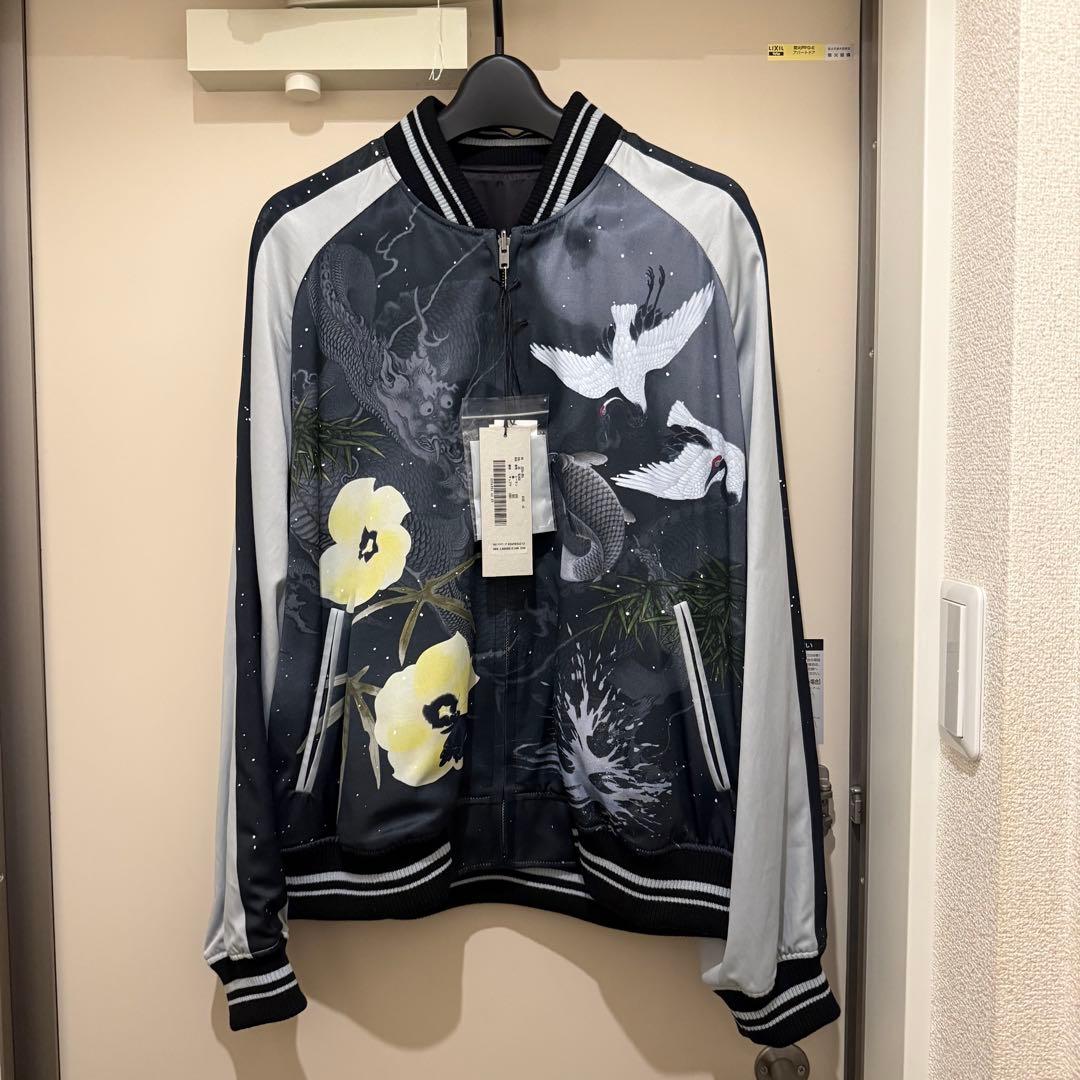 ジャケット・アウター LAD MUSICIAN SATIN INKJET CARP & SPLASH