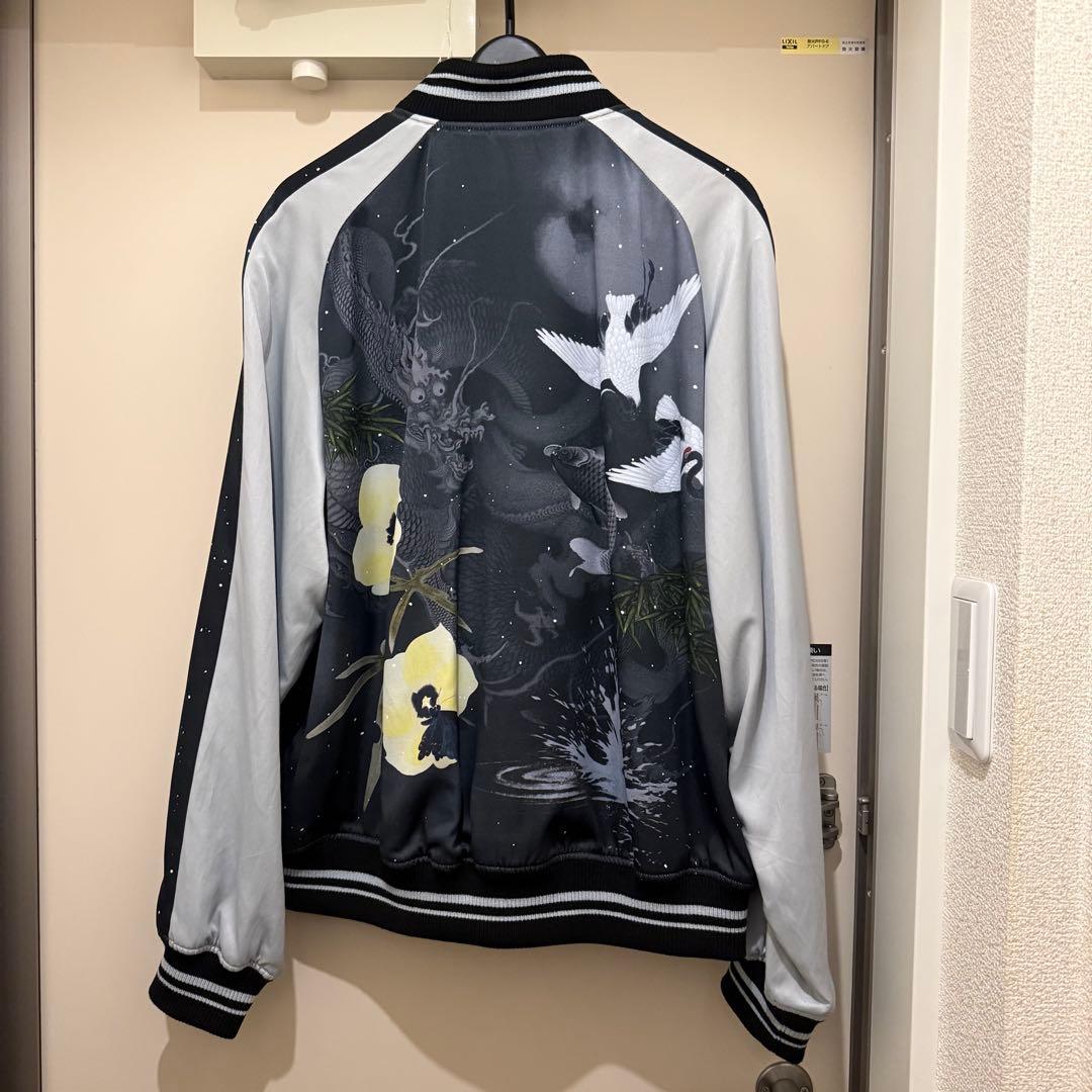 ジャケット・アウター LAD MUSICIAN SATIN INKJET CARP & SPLASH