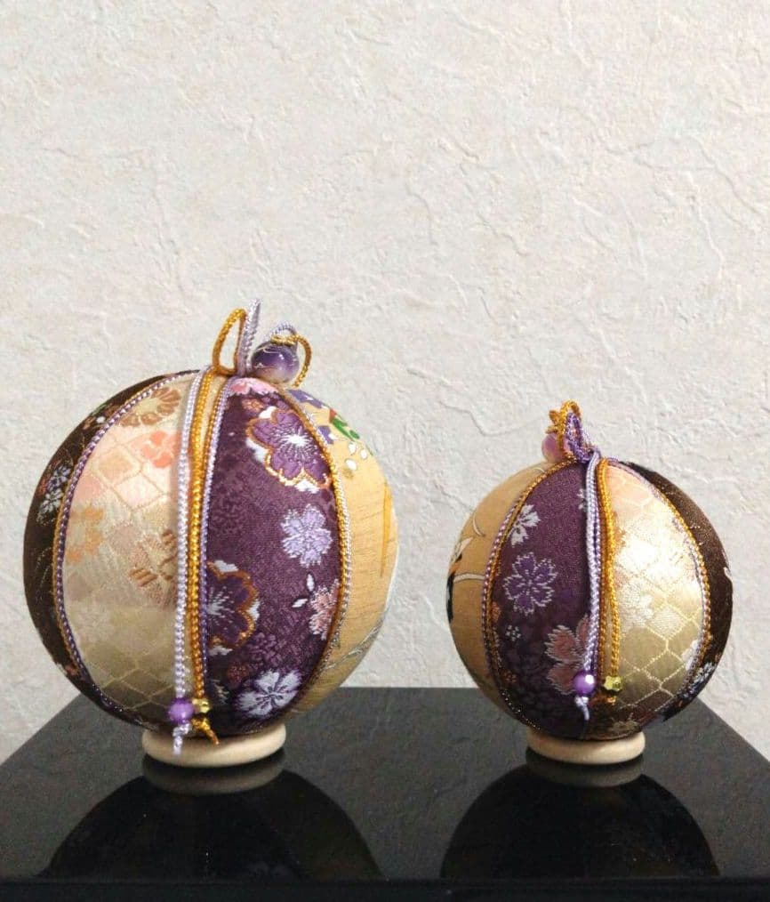 手毬 手鞠 てまり お月見 ペアセット No134 ハンドメイド