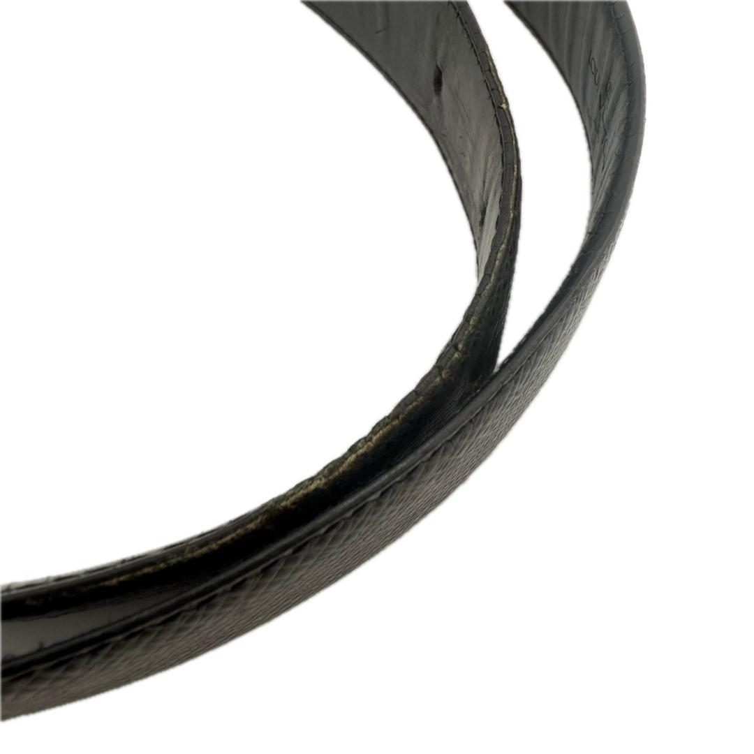 ルイヴィトン サンチュール クラシック レザー ベルト M6843 ブラック