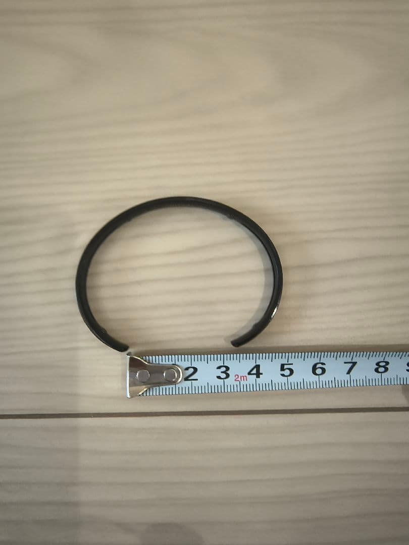 【美品】バンデル BANDEL 純チタン製 バングル L/LLサイズ ブラック