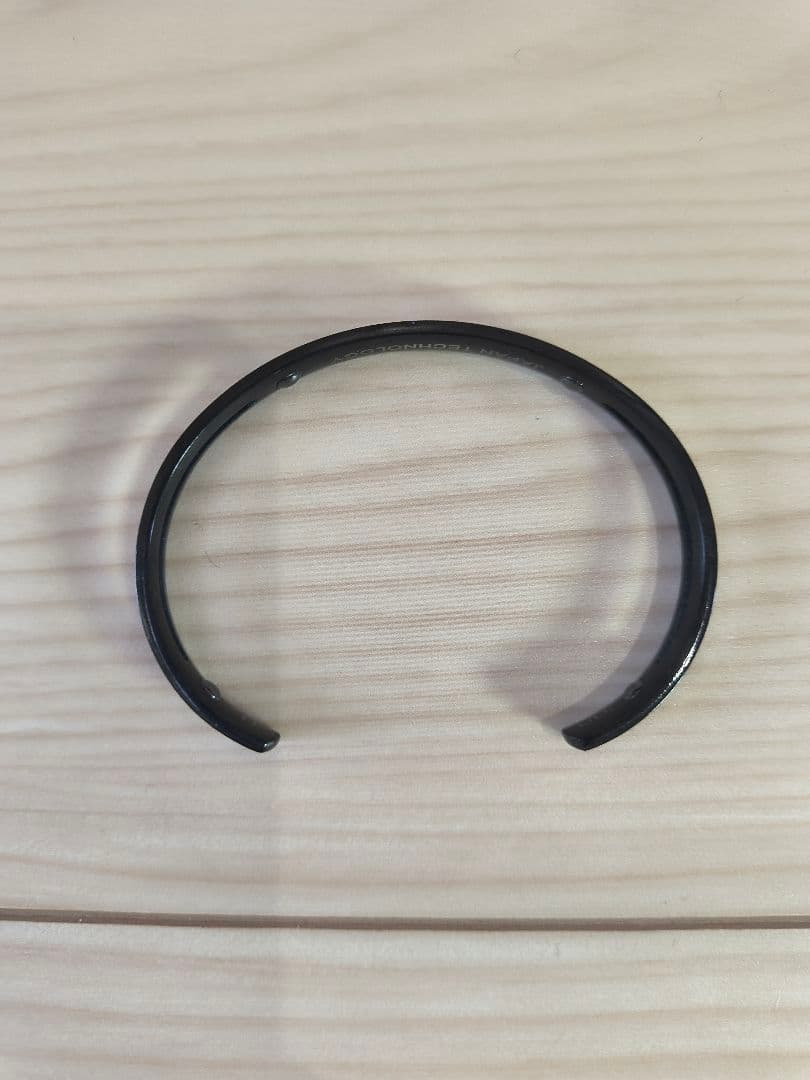 【美品】バンデル BANDEL 純チタン製 バングル L/LLサイズ ブラック