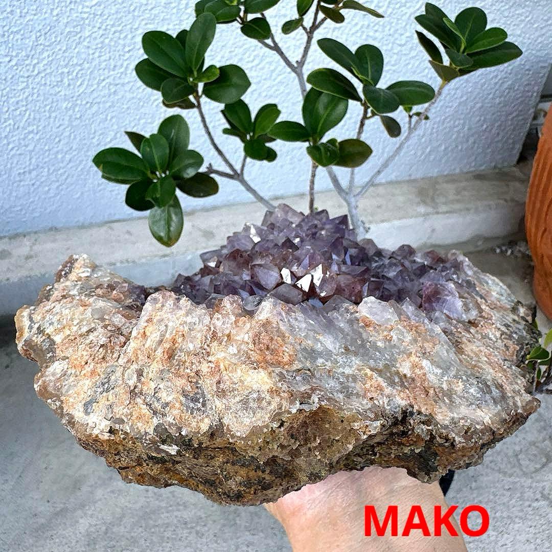 M1727☆アメジストクラスター3.2Kg☆天然石　原石☆N50413-B