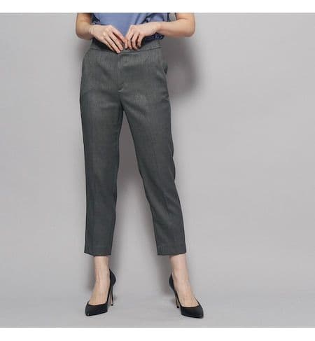 美品 coup de chance 麻調合繊ストレッチパンツスーツ