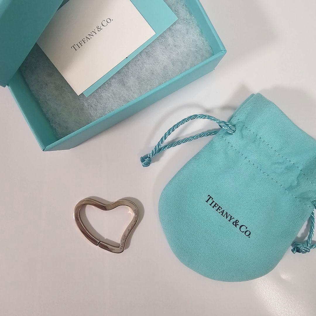 【未使用】ティファニー Tiffany & Co. オープンハート キーリング