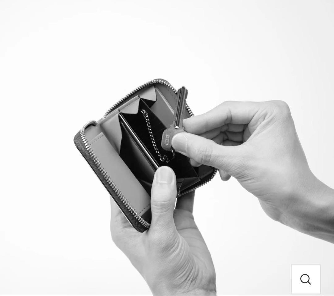 ITTI CRISTY COIN CARD WLT / CROCO クロコ　黒