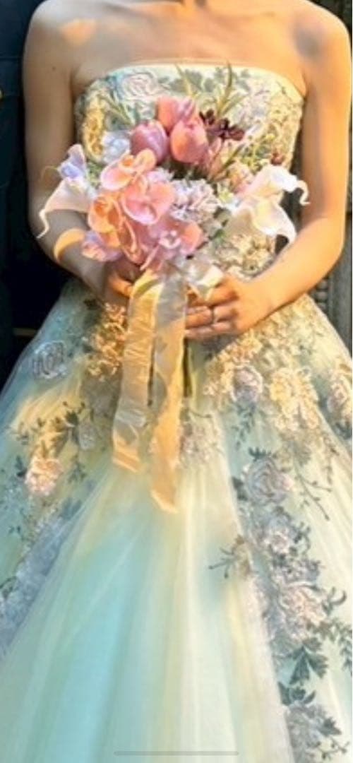 アーティシャルフラワー ブーケ&ブートニア　くすみピンク系　韓国風　結婚式