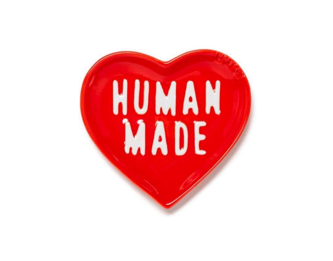 皿・プレート HUMAN MADE HEART CERAMICS TRAY RED