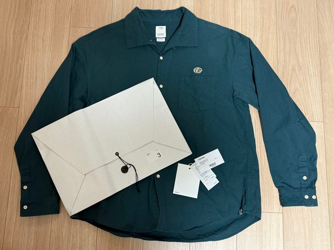 visvim ビスビム PALMER SHIRT L/S GREEN 3