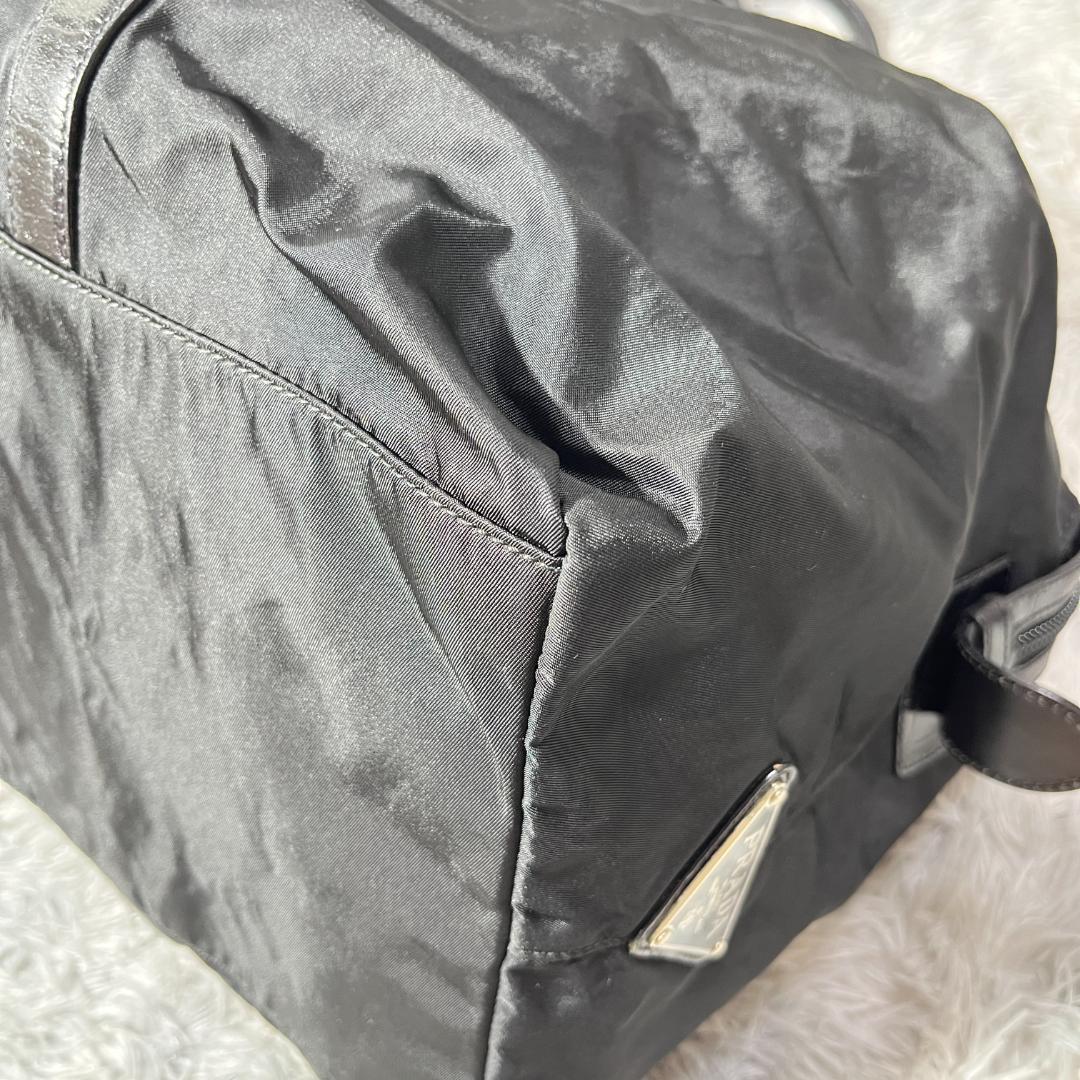 [大人気]　プラダ　ＰＲＡＤＡ　ボストンバッグ　三角ロゴ　ナイロン　ブラック
