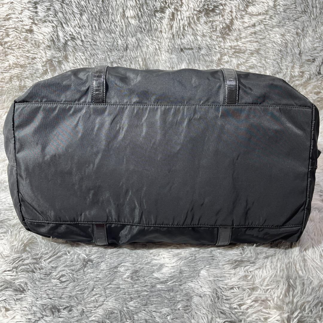 [大人気]　プラダ　ＰＲＡＤＡ　ボストンバッグ　三角ロゴ　ナイロン　ブラック