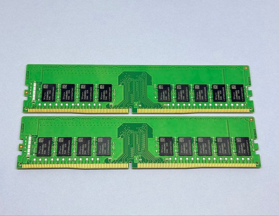 SKHYNIX DDR4 3200 ECC Unbuffered 16GBx2枚