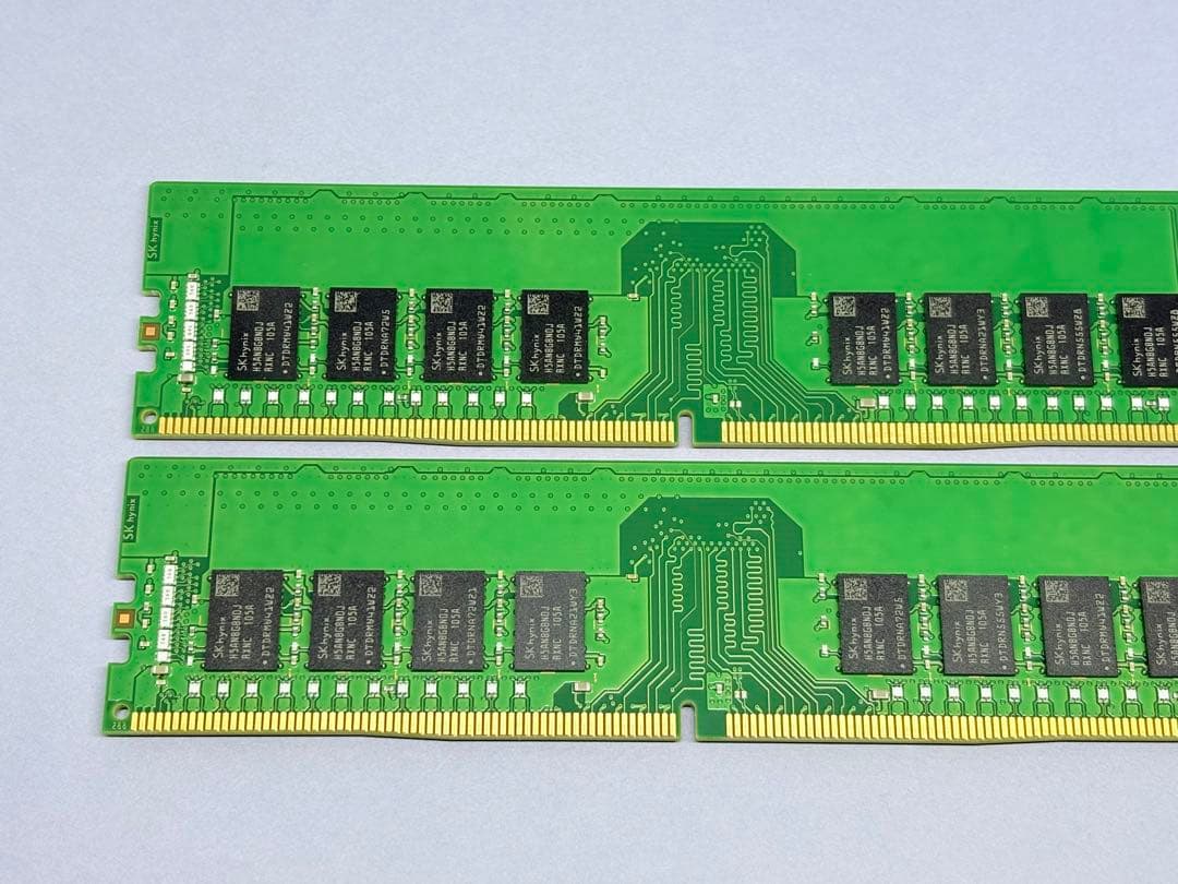 SKHYNIX DDR4 3200 ECC Unbuffered 16GBx2枚