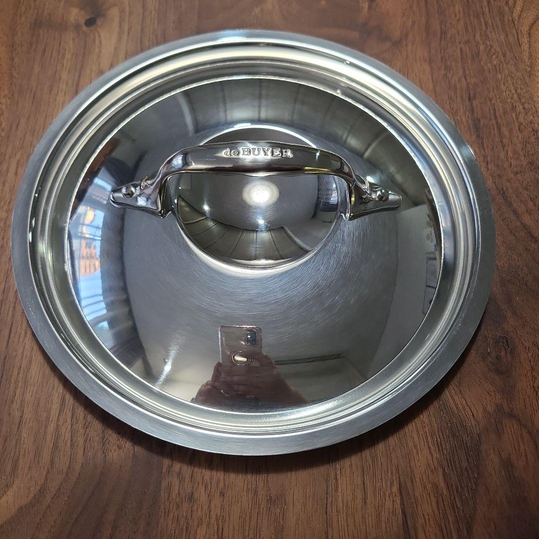 【ラスト！】フランス製deBuyerIH対応20センチ銅ソテーパン蓋付