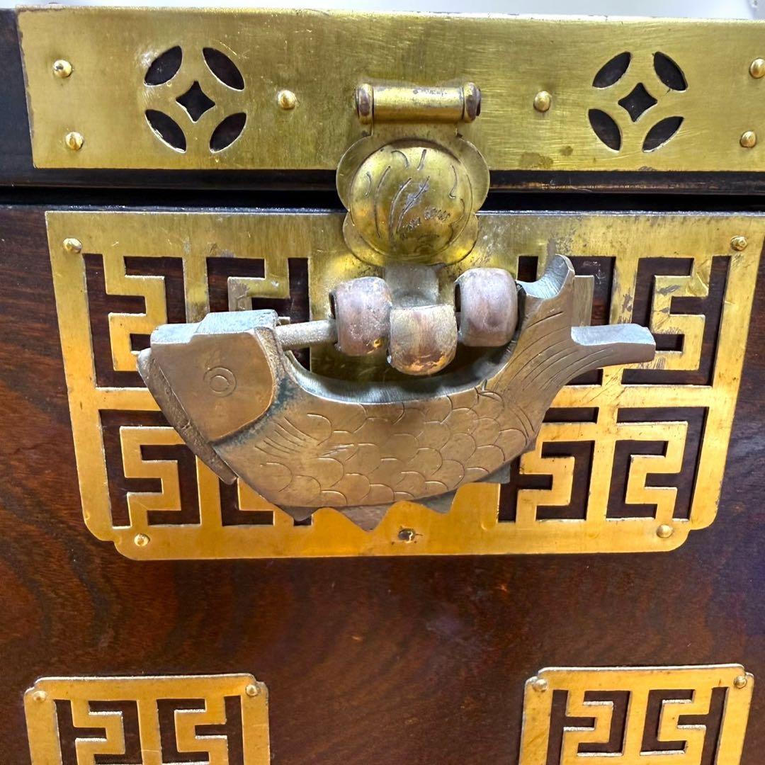☆希少品 李朝家具 バンダジ 半閉櫃 木製収納箱 朝鮮古民藝 韓国 パンダジ