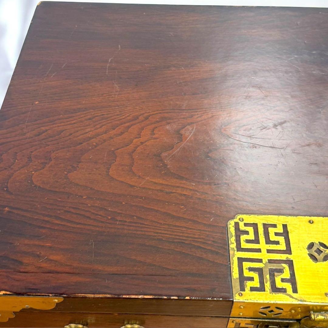 ☆希少品 李朝家具 バンダジ 半閉櫃 木製収納箱 朝鮮古民藝 韓国 パンダジ
