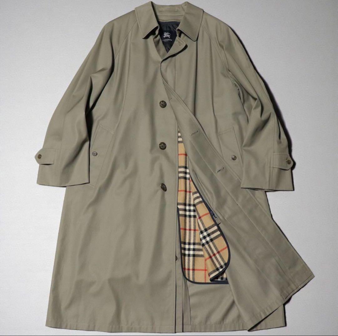極美品★BURBERRY★ステンカラーコート★ノバチェック 中綿ライナー★とろみ