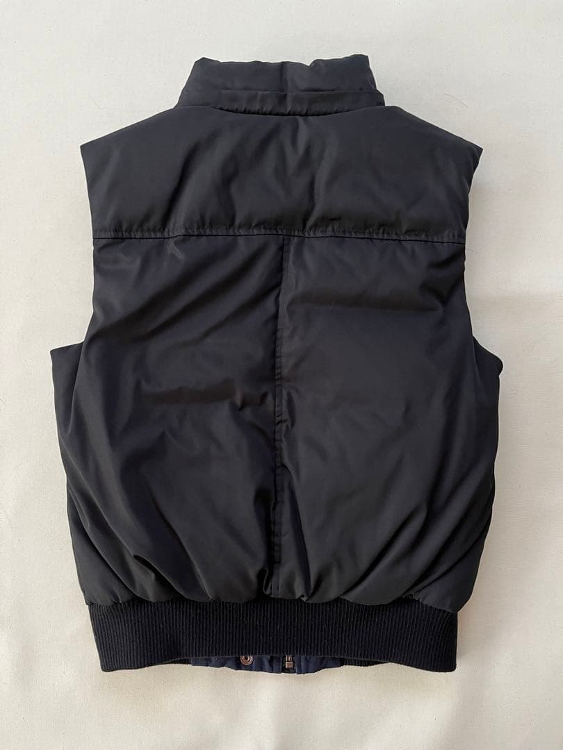 【美品】 23区 オックスフォード ダウンベスト ファー 黒 38 オンワード