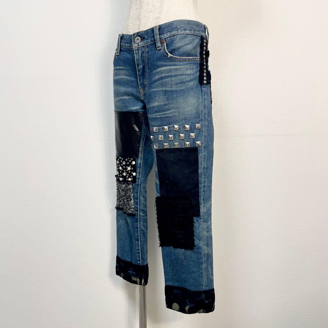 希少✨️ JUNYA WATANABE 異素材 パッチワーク デニムパンツ