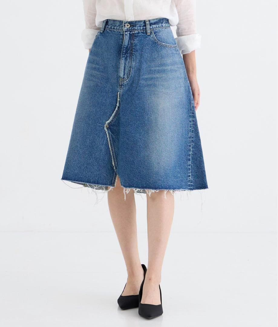 美品　MADISONBLUE◆リメイク デニムスカート◆完売◆24年モデル