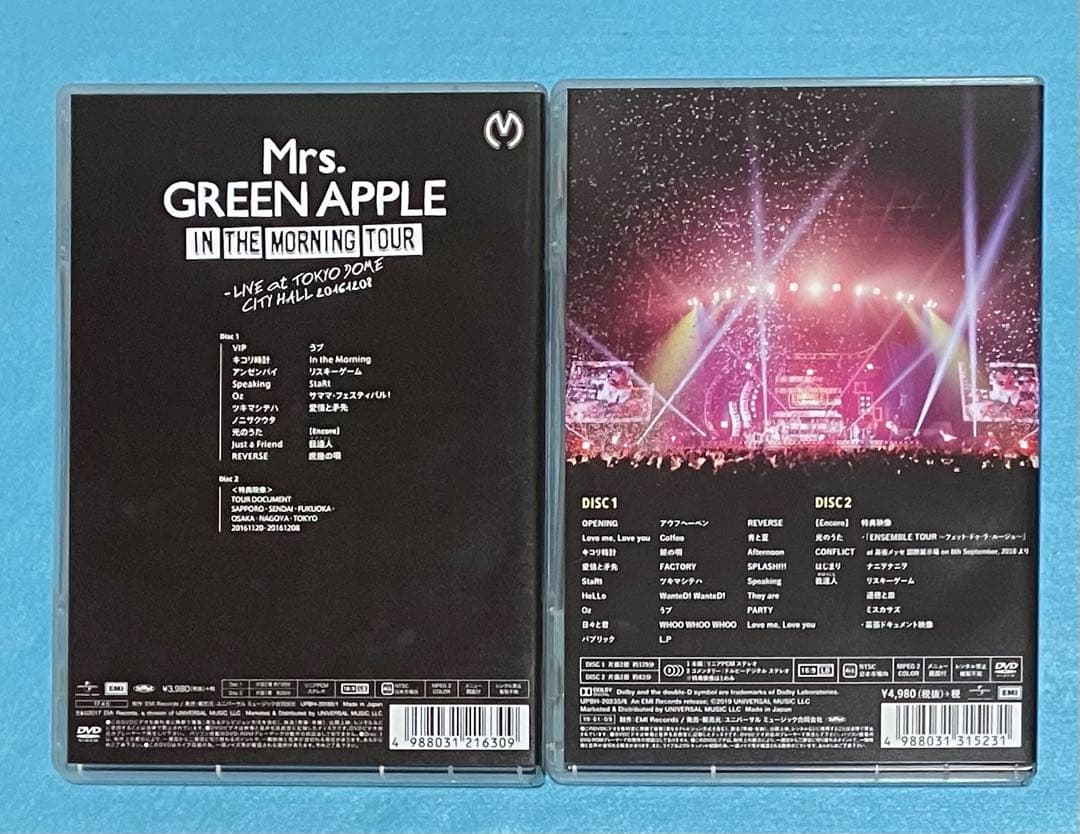 Mrs.GREEN APPLE DVD 2点 ENSEMBLE MORNING