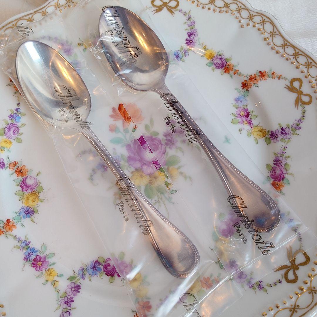 Christofle スプーン 2本セット　パール　新品未開封品