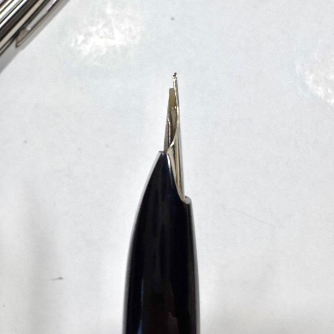 廃番 PLATINUM ショート 万年筆 蝕刻 14K W.G.